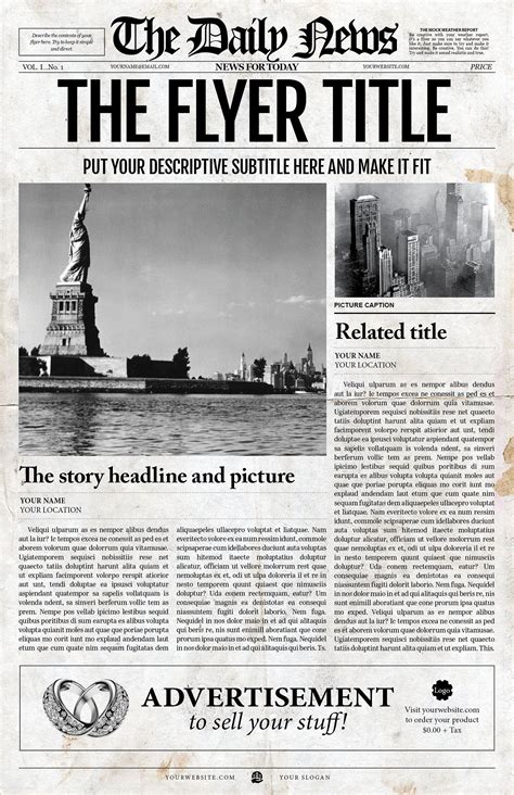 style daily news jpg newspaper template