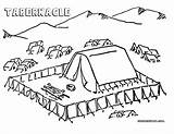 Tabernacle Coloring Sheet Activity sketch template