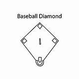 Diamond Coloring Baseball Diamonds Pages Printable Color Articles sketch template