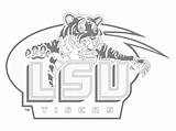 Coloring Lsu Football Pages College Tigers Printable Logos Logo Sheets Ncaa Kids University Collage Colorine Cool Print Printablee sketch template