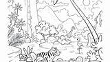 Rainforest Coloring Pages Animals Tropical Print Color Layers Kids Printable Getcolorings Drawing Adults Getdrawings Template Colorings sketch template