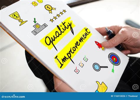 quality improvement concept   paper stock photo image  paper