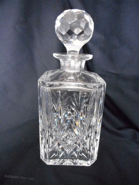 Antiques Atlas Heavy Quality Cut Glass Crystal Whisky Decanter