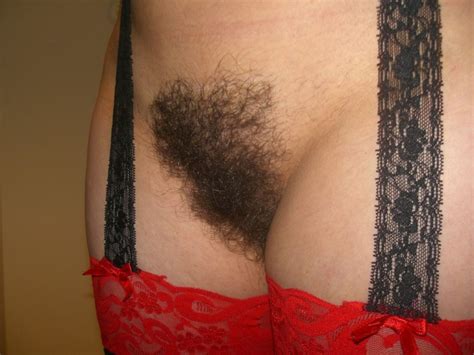 bottomless hairy lace pussy