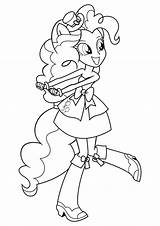 Pinkie Equestria Colorings sketch template