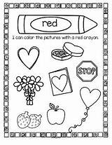 Red Color Activities Worksheets Preschool Kindergarten Toddlers Learning Colors Printables Worksheet Coloring Pre Printable Activity Pages Sheets Sheet Things Centers sketch template