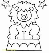 Lion Circus Coloring Pages Printable Getcolorings Quality sketch template