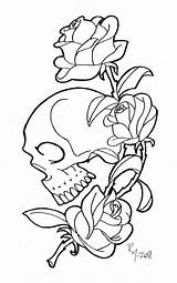 Skull Skulls Hardy Ed sketch template