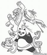Lung Tai Panda Kung sketch template