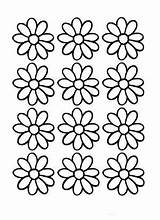 Daisy Flower Outline Coloring Flowers Printable Pages Color Girl Scout Clipart Printables Colouring Kids Sheets Cliparts Small Daisies Template Outlines sketch template