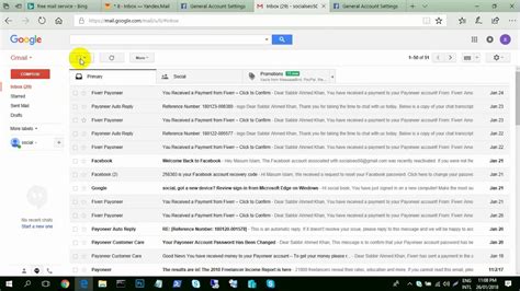 delete  inbox mail  gmail   click youtube