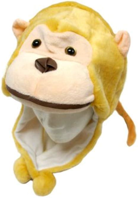 amazoncom childrens soft  plush winter animal hats monkey monkey