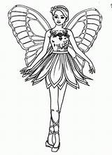 Fairy Coloring Pages Barbie Printable Beautiful Fairies Mariposa Online Barbi Kids Color Print Comments Coloringhome Getcolorings Popular Barb sketch template