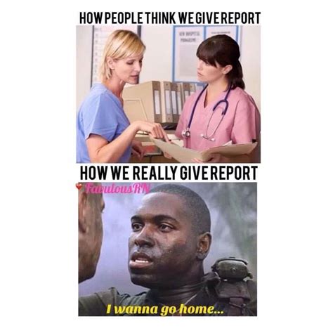 giving report is like nurse memes humor funny nurse quotes
