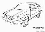 Coloring Vaz 2126 Nissan Trail Pages sketch template