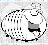 Chubby Outlined Grub Hungry Coloring Clipart Cartoon Vector Cory Thoman sketch template