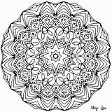 Mandala Coloring Pages Stress Away Color Adults sketch template