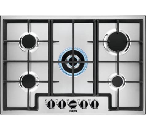 buy zanussi zgnnx gas hob stainless steel  delivery currys