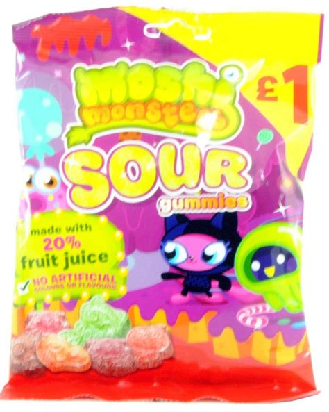moshi monsters sour gummies 120g approved food