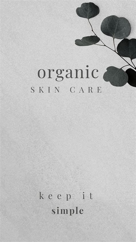 organic cosmetic product minimalist banner  psd template rawpixel