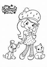 Strawberry Shortcake Pl Coloring Ciastko Truskawkowe Pages sketch template