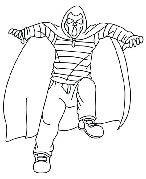 halloween costume coloring page ghost costume  printable