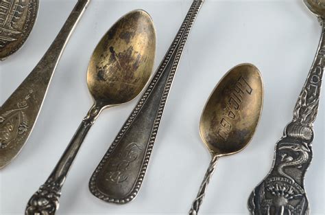 antique sterling silver souvenir spoons ebth