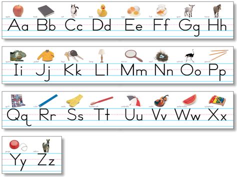trad manuscript alphabet lines  teachers trunk