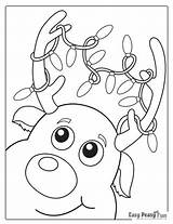 Peasy Merry Easypeasyandfun Antlers Ausmalen Malvorlagen Basteln Zeichnen Elch sketch template