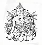 Lotus Buddhabe Bouddha Coloriage Buddhist Budista Buddhism Tatoo Buda Depuis Budismo Clip Lưu ã Từ Nilayashokshah sketch template