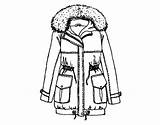 Coat Winter Coloring Colorear Getdrawings Clothes Coloringcrew Scarf Getcolorings sketch template