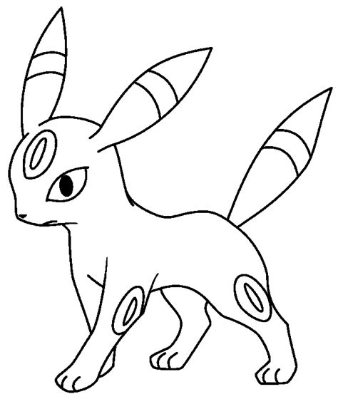 pokemon umbreon coloring pages coloring home