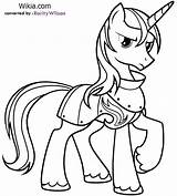 Coloring Pony Pages Little Armor Shining Cadence Princess Mlp Queen Chrysalis Unicorn Printable Boy Clipart Color Cadance Sparkle Sheets Print sketch template