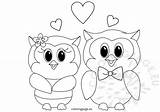 Owls Coloring Valentines Pages Valentine Heart Coloringpage Reddit Email Twitter Eu sketch template