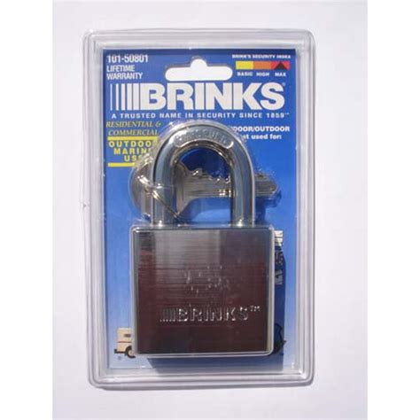 brinks     chrome plated sold brass marine keyed padlock