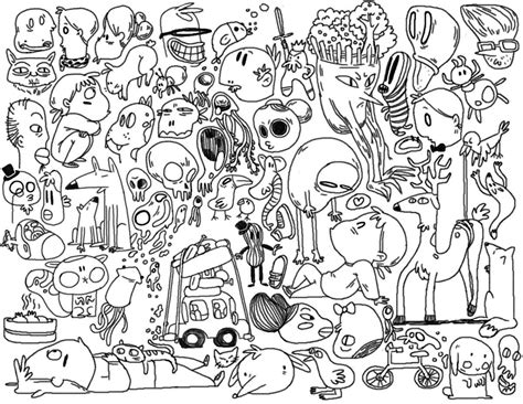 doodle art coloring pages  adults doodle imagenow