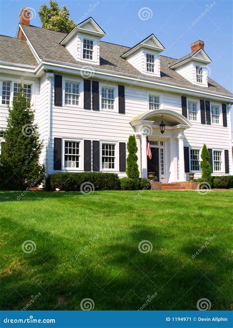 colonial home stock image image  wealthy life elegant