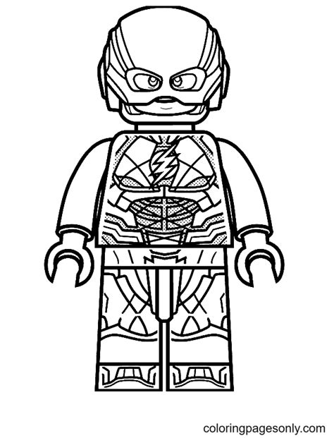 flash lego coloring page  printable coloring pages