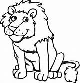 Coloring Pages Lion Kids Lions Colouring Sheets Zoo Animals Preschool sketch template