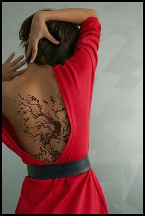 Women Back Tree Tattoo Tattoomagz › Tattoo Designs Ink Works