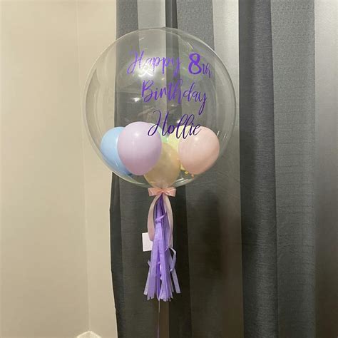 pastels mini balloon filled personalised bubble balloon  big balloon company