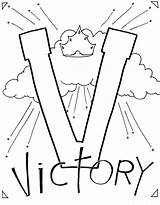 Victory Coloring Jesus Pages Bible Letter Victorious Children Printable Alphabet Kids Sheets Clipart August Over Wonderful Church Color Crafts Christ sketch template