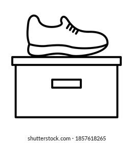 running shoe icon trendy outline style stock vector royalty