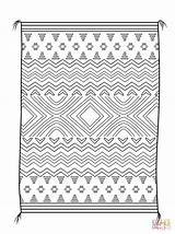 Coloring Blanket Navajo Pages Native American Designs Rug Printables Printable Template Clipart Pattern Weaving Rugs Sheets Book Drawing Paper Drawings sketch template