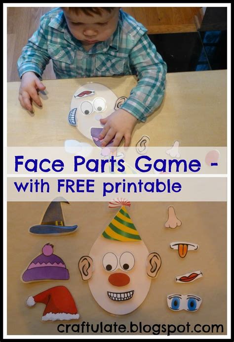 printable face parts  information blog