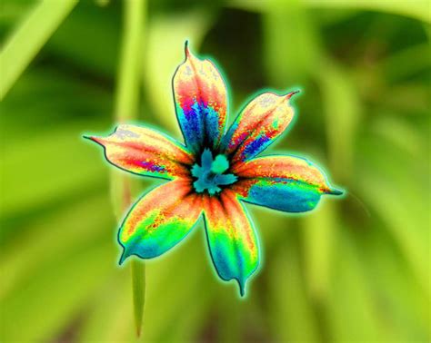 brightly colored flower bright colors image  fanpop