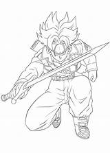 Trunks Dbz Gohan Saiyan Ssj Eleven Inazuma Blade Lineart Pre00 Hobbyist Chronofz sketch template