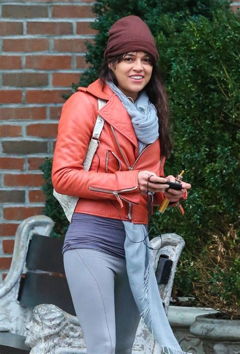 michelle rodriguez looked ready to work up a sweat in nyc on