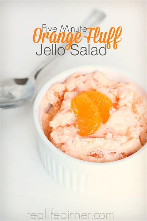 minute orange fluff jello salad