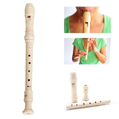 holes woodnote ivory soprano recorder flute baroque musical